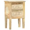 Non communiqué vidaXL Table de chevet peinte à la main 40x30x60 cm Bois de manguier