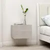 vidaXL Tables de chevet 2 pcs Gris béton 40 x 30 x 30 cm Aggloméré