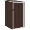 vidaXL Abri de jardin Marrron 87x98x159 cm Acier galvanisé