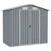 vidaXL Abri de jardin Gris 205x129x183 cm Acier galvanisé