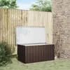 vidaXL Boîte de rangement de jardin Marron 129x67x65 cm