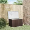 vidaXL Boîte de rangement de jardin Marron 109x67x65 cm