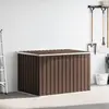 vidaXL Boîte de rangement de jardin Marron 149x99x93 cm