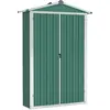vidaXL Abri de jardin Vert 116x45x175 cm Acier galvanisé