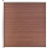 vidaXL Clôture de jardin WPC 175x186 cm Marron