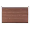 vidaXL Clôture de jardin WPC 180x105 cm Marron