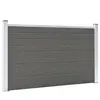 vidaXL Clôture de jardin WPC 180x105 cm Gris