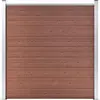 vidaXL Clôture de jardin WPC 180x186 cm Marron