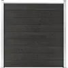 vidaXL Clôture de jardin WPC 180x186 cm Gris