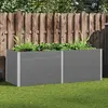 vidaXL Lit surélevé de jardin 250x100x91 cm WPC Gris