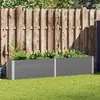 vidaXL Lit surélevé de jardin 250x50x54 cm WPC Gris
