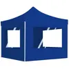 vidaXL Tente de réception pliable avec parois Aluminium 2x2 m Bleu