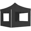 vidaXL Tente de réception pliable et parois Aluminium 2x2 m Anthracite
