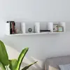 vidaXL Étagère murale à CD Blanc 100x18x18 cm Aggloméré