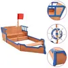 vidaXL Bac à sable bateau pirate Bois de sapin 190x94,5x101 cm