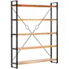 vidaXL Bibliothèque à 5 niveaux 140x30x180 cm Bois d'acacia solide