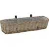 Jardinières de balcon 2 pcs Osier avec doublure de pe 80 cm Vidaxl n/a