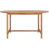 vidaXL Table de jardin 150x76 cm Bois de teck solide