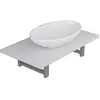 vidaXL Meuble de salle de bain en deux pièces Céramique Blanc