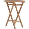 vidaXL Table pliable de jardin 60x60x75 cm Bois de teck solide