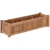 vidaXL Lit surélevé 100x30x25 cm Bois de teck solide