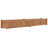 vidaXL Lit surélevé 200x30x25 cm Bois de teck solide