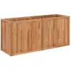 vidaXL Lit surélevé de jardin 150x50x70 cm Bois de teck solide