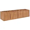 vidaXL Lit surélevé de jardin 200x50x50 cm Bois de teck solide