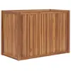 vidaXL Lit surélevé 100x50x70 cm Bois de teck solide