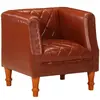vidaXL Vidaxl Chaise Cabriolet Marron Cuir Véritable De Chèvre