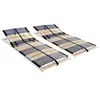 vidaXL Sommiers à lattes 2 pcs avec 42 lattes 7 zones 80x200 cm