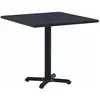 vidaXL Table de jardin Noir 80x80x75 cm