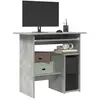 vidaXL Bureau Gris béton 80 x 45 x 74 cm Aggloméré