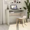 vidaXL Bureau Blanc brillant 90x50x74 cm Aggloméré