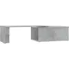 vidaXL Table basse Gris béton 150x50x35 cm Aggloméré