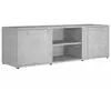 vidaXL Meuble TV Gris béton 120x34x37 cm Aggloméré