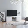 vidaXL Meuble TV Blanc 120x34x37 cm Aggloméré