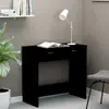 vidaXL Bureau Noir 80x40x75 cm Aggloméré