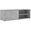 vidaXL Meuble TV Gris béton 120x34x37 cm Aggloméré