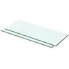 vidaXL Panneaux d'étagère 2 pcs Verre Transparent 50 x 15 cm