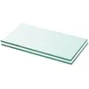 vidaXL Panneaux d'étagère 2 pcs Verre Transparent 20 x 30 cm