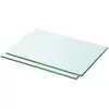 vidaXL Panneaux d'étagère 2 pcs Verre Transparent 30 x 15 cm