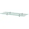 vidaXL Étagères murales 2 pcs Verre 70 x 10 cm 8 mm