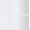 vidaXL Carreaux de miroir 48 pcs Carré Verre