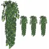 vidaXL Buissons artificiels de lierre 4 pcs Vert 90 cm
