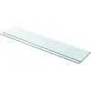 vidaXL Panneaux d'étagère 2 pcs Verre Transparent 100 x 20 cm