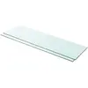 vidaXL Panneaux d'étagère 2 pcs Verre Transparent 100 x 30 cm