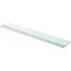 vidaXL Panneaux d'étagère 2 pcs Verre Transparent 110 x 15 cm