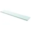 vidaXL Panneaux d'étagère 2 pcs Verre Transparent 110 x 20 cm