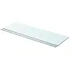 vidaXL Panneaux d'étagère 2 pcs Verre Transparent 80 x 25 cm